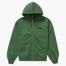 Supreme spread zip up hooded sweatshirt dark olive
