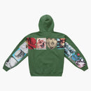 Supreme spread zip up hooded sweatshirt dark olive