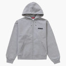 Supreme spread zip up hooded sweatshirt Heather gray