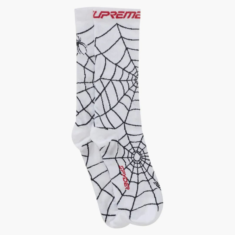 Supreme Spyder Crew Socks (1 Pack) White