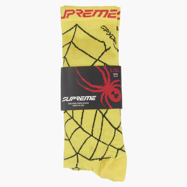 Supreme Spyder Crew Socks (1 Pack) Yellow