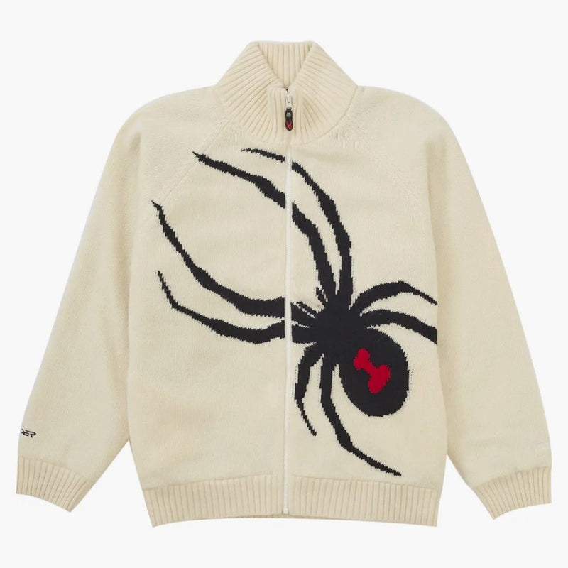 Supreme Spyder Windstopper zip up tröja vit