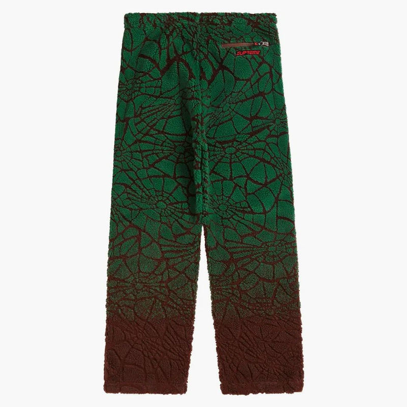 Supreme Spyder Web Polar Fleece Pant Brown