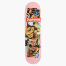 Supreme stack skateboard deck pink
