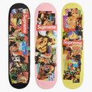 Supreme Stack Skateboard Deck Set Pink/Black/Yellow