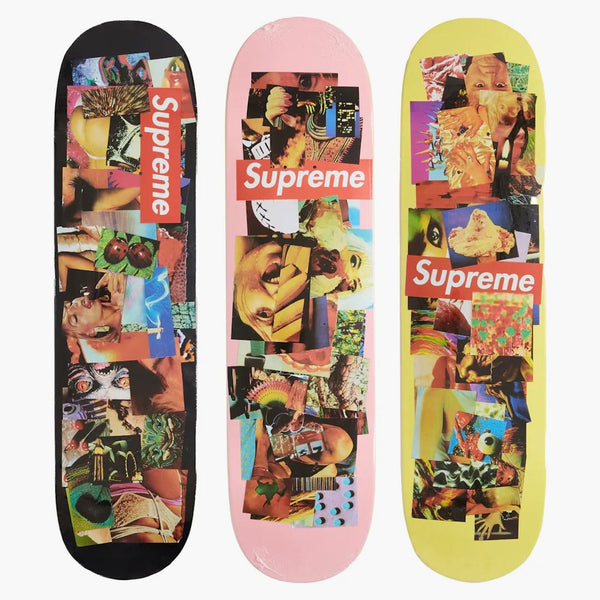 Supreme Stack Skateboard Deck Set Pink/black/yellow