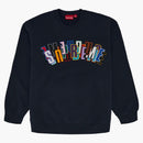 Supreme Stacked Crewneck Navy