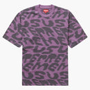 Supreme Stacked Intarsia S/s Top Purple