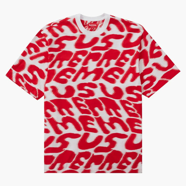 Supreme apilada Intarsia S/s Top White