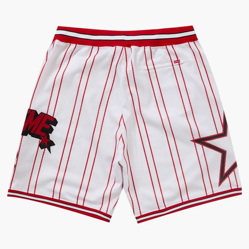 Supreme Star Basketball Short White