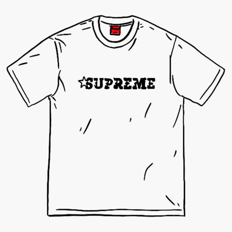 Nejvyšší logo Star S/S Top White