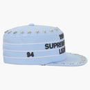 Supreme Stars Studded Pillbox Hat Light Blue