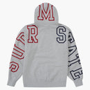 Supreme State Hooded Sweatshirt Ash Grey