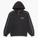 Supreme State Zip Up Hooded Sweatshirt Black