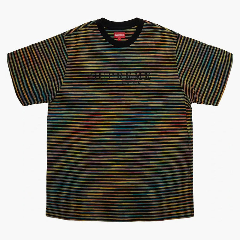 Supreme Static Stripe Top Black