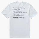 Supreme Stay Positive Tee White