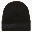 Supreme Stencil Beanie Black