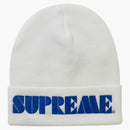Supreme Stencil Beanie White