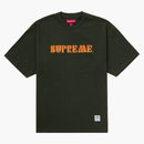 Supreme Stencil Embroidered S/s Top Green