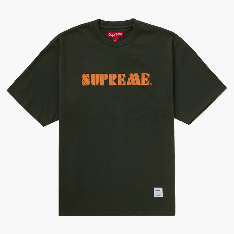 Nejvyšší šablona vyšívaná S/S Top Green