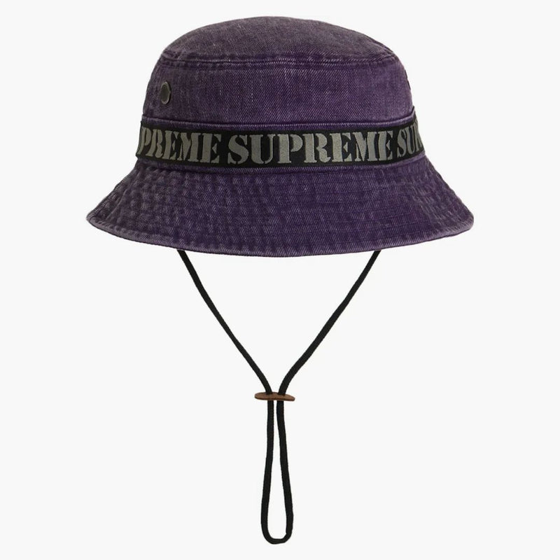 Supreme Stencil Webbing Boonie Purple