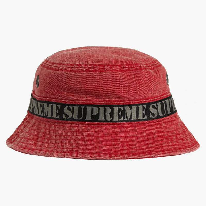 Supreme Stencil Webbing Boonie Red