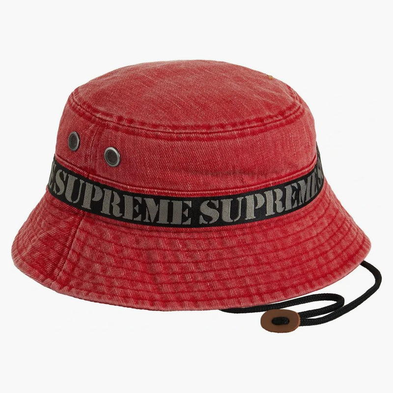 Supreme Stencil Webbing Boonie Red