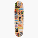 Supreme Stickers Skateboard Deck Tan