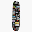 Supreme Stickers Skateboard Deck Black