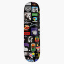 Supreme Stickers Skateboard Deck Black