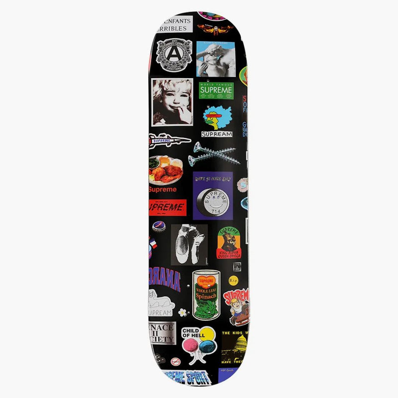 Högsta klistermärken skateboard däck svart