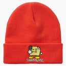 Supreme Sticky Note Beanie Dark Orange
