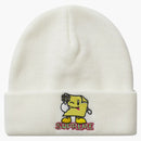 Supreme Sticky Note Beanie White