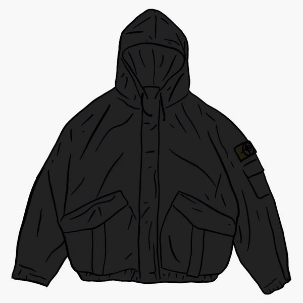 Supreme Stone Island Corduroy Jacket Black