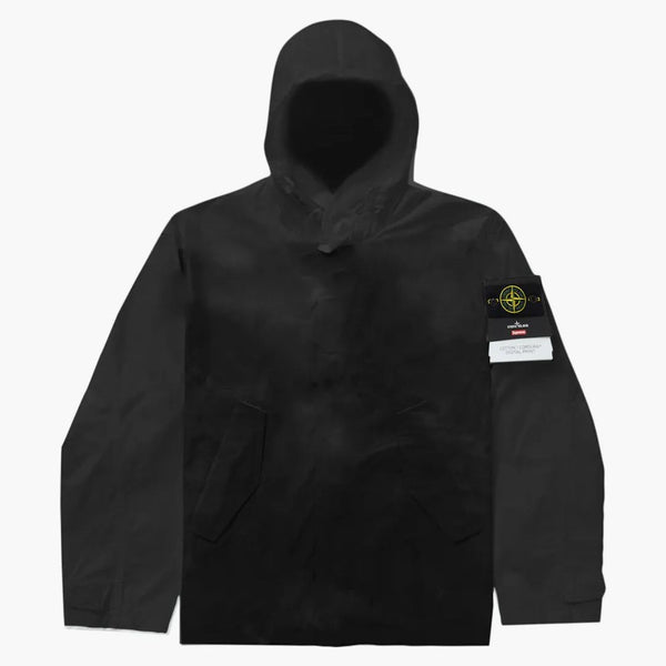 Supreme Stone Island Cotton Cordura Shell Jacket Black
