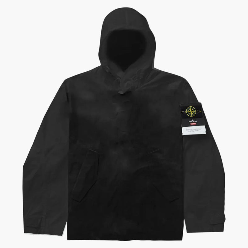 Supreme Stone Island Cotton Cordura Shell Jacket Black