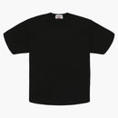 Supreme Stone Island broderad logotyp s/s topp svart