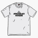 Supreme Stone Island Embroidered Logo S/S Top White