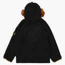 Supreme Stone Island Formula Steel Reversible Faux Fur Parka Black