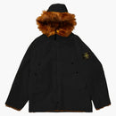 Supreme Stone Island Formula Steel Reversible Faux Fur Parka Black