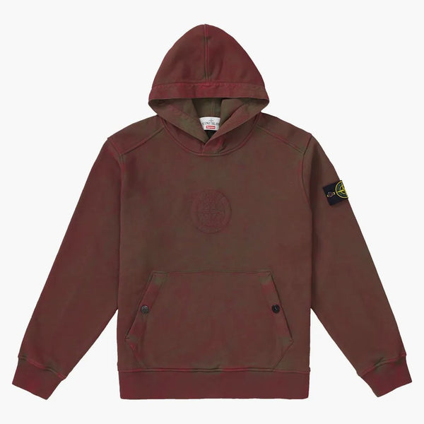 Supreme Stone Island Hooded Sweatshirt (ss19) Red