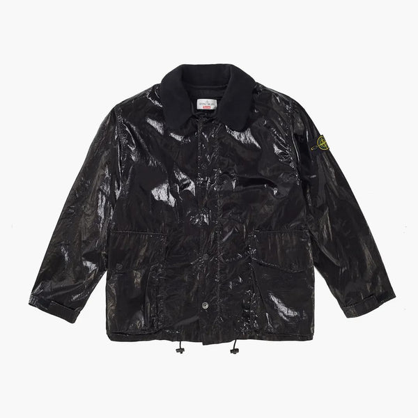Supreme Stone Island New Silk Light Jacket Black