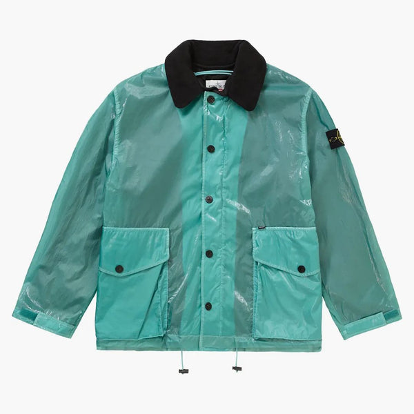 Supreme Stone Island New Silk Light Jacket Light Blue