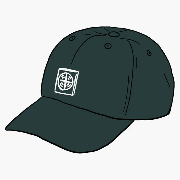 Nejvyšší kamenný ostrov nylon 6-panel tmavě šedozelená
