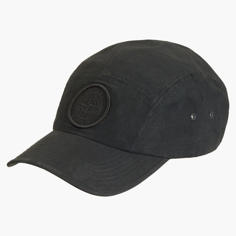 Supreme Stone Island Reactive Ice Camo Ripstop Camp Cap Black