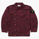 Supreme Stone Island Reactive Ice Camo Ripstop Jacket Red