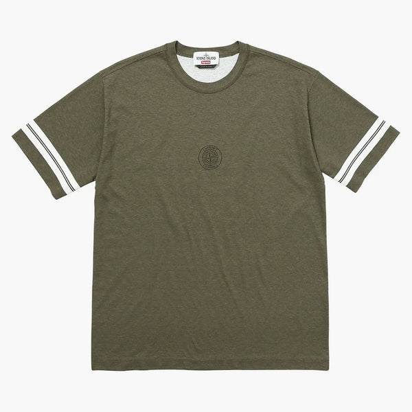 Supreme Stone Island S/s Top Olive