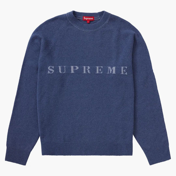 Supreme Stone tvättade tröja marinen