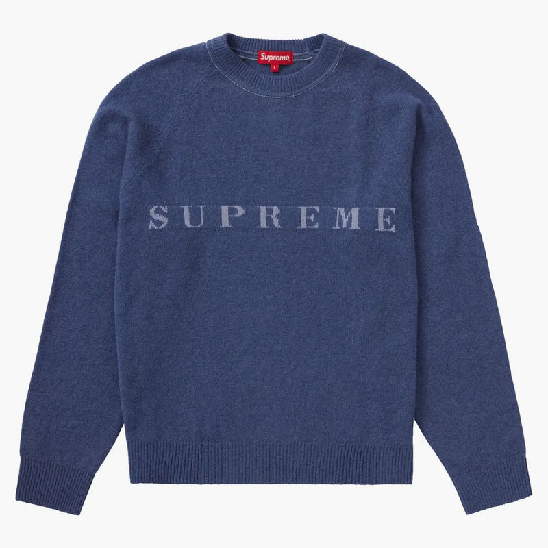 Supreme Stone tvättade tröja marinen