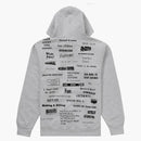 Supreme Stop Crying Hooded Sweatshirt Ash Gray